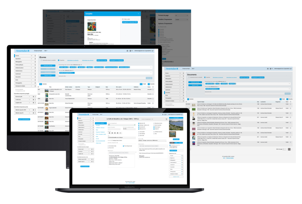 InventoZen Catalogues Raisonnés Software